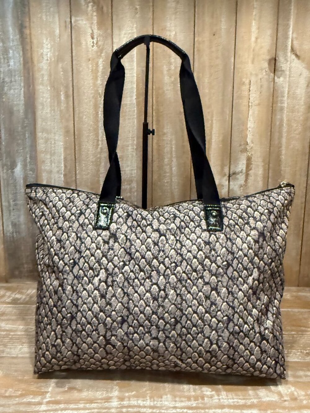 COACH GETAWAY SIGNATURE NYLON PACKABLE WEEKENDER TOTE BAG & POUCH Travel New - Picture 3 of 15